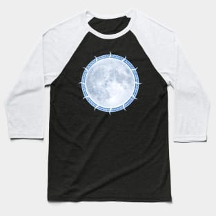 Grunge Moon Baseball T-Shirt